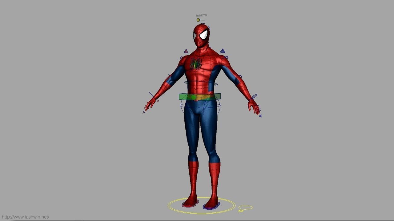 Spider-Man Rig - Legacy 3D model_21
