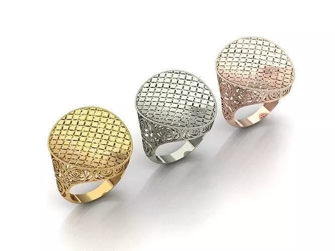 Engraving and turning pen ring 3D Model Collection_3