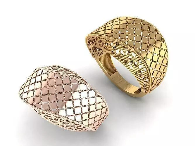 Engraving and turning pen ring 3D Model Collection_7