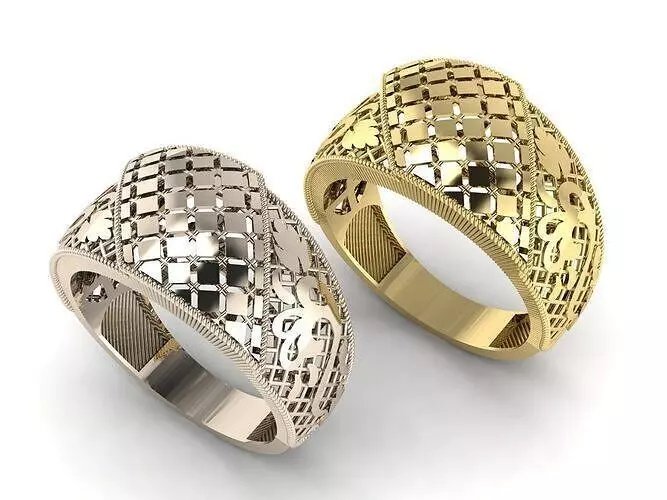 Engraving and turning pen ring 3D Model Collection_13