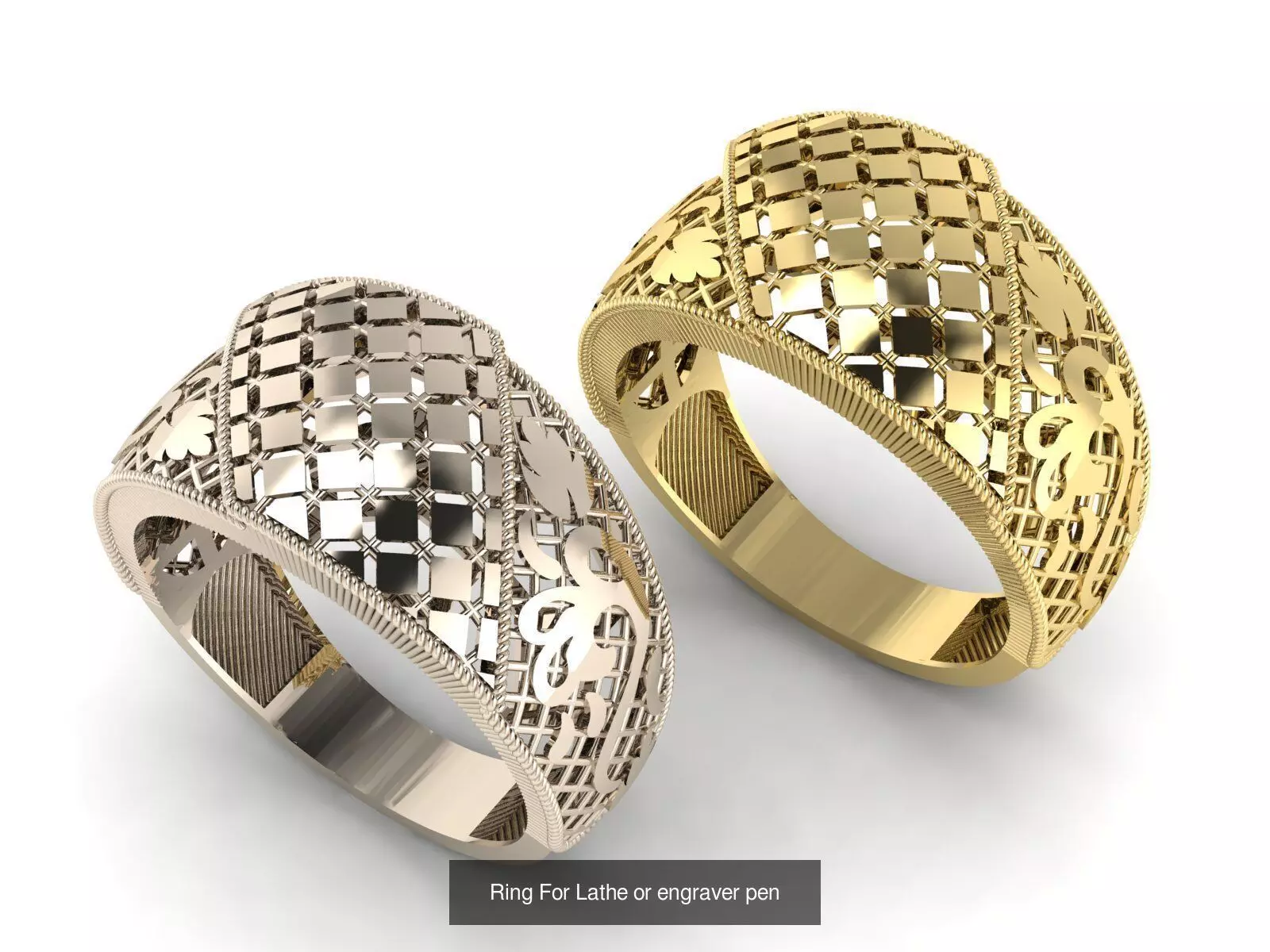 Engraving and turning pen ring 3D Model Collection_14