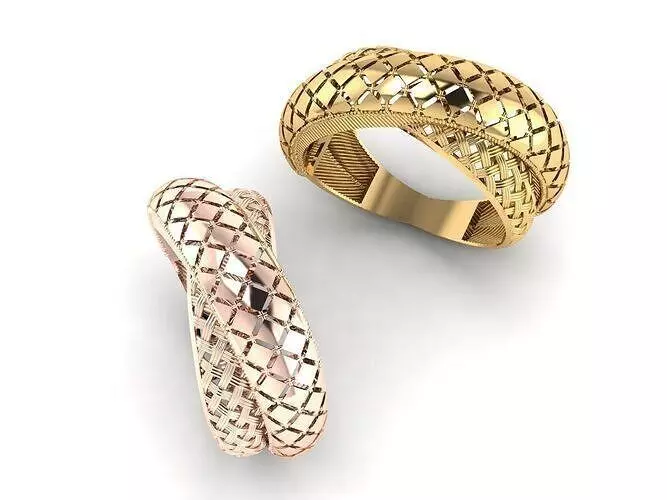 Engraving and turning pen ring 3D Model Collection_11