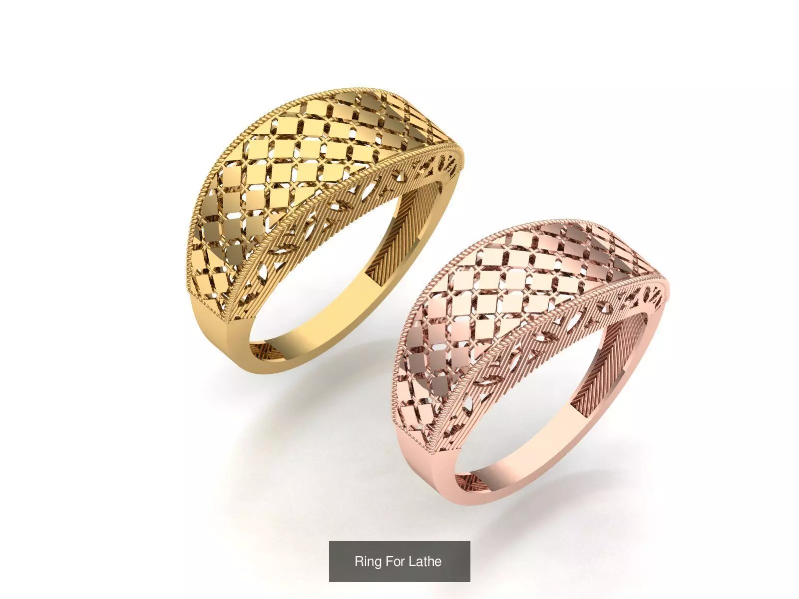 Engraving and turning pen ring 3D Model Collection_4