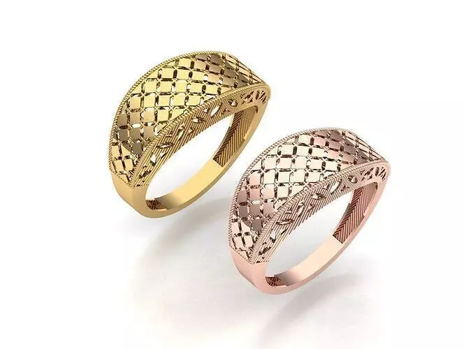 Engraving and turning pen ring 3D Model Collection_5