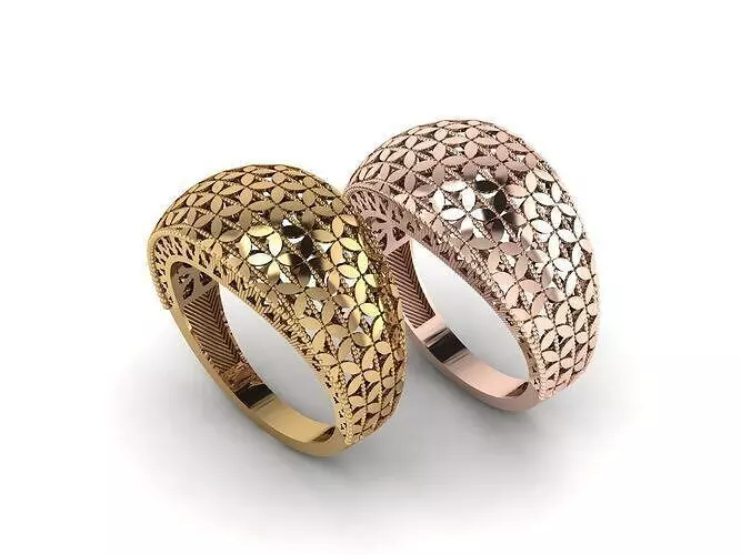 Engraving and turning pen ring 3D Model Collection_19