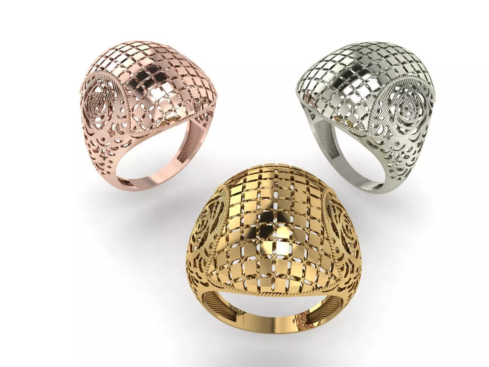 Engraving and turning pen ring 3D Model Collection_9