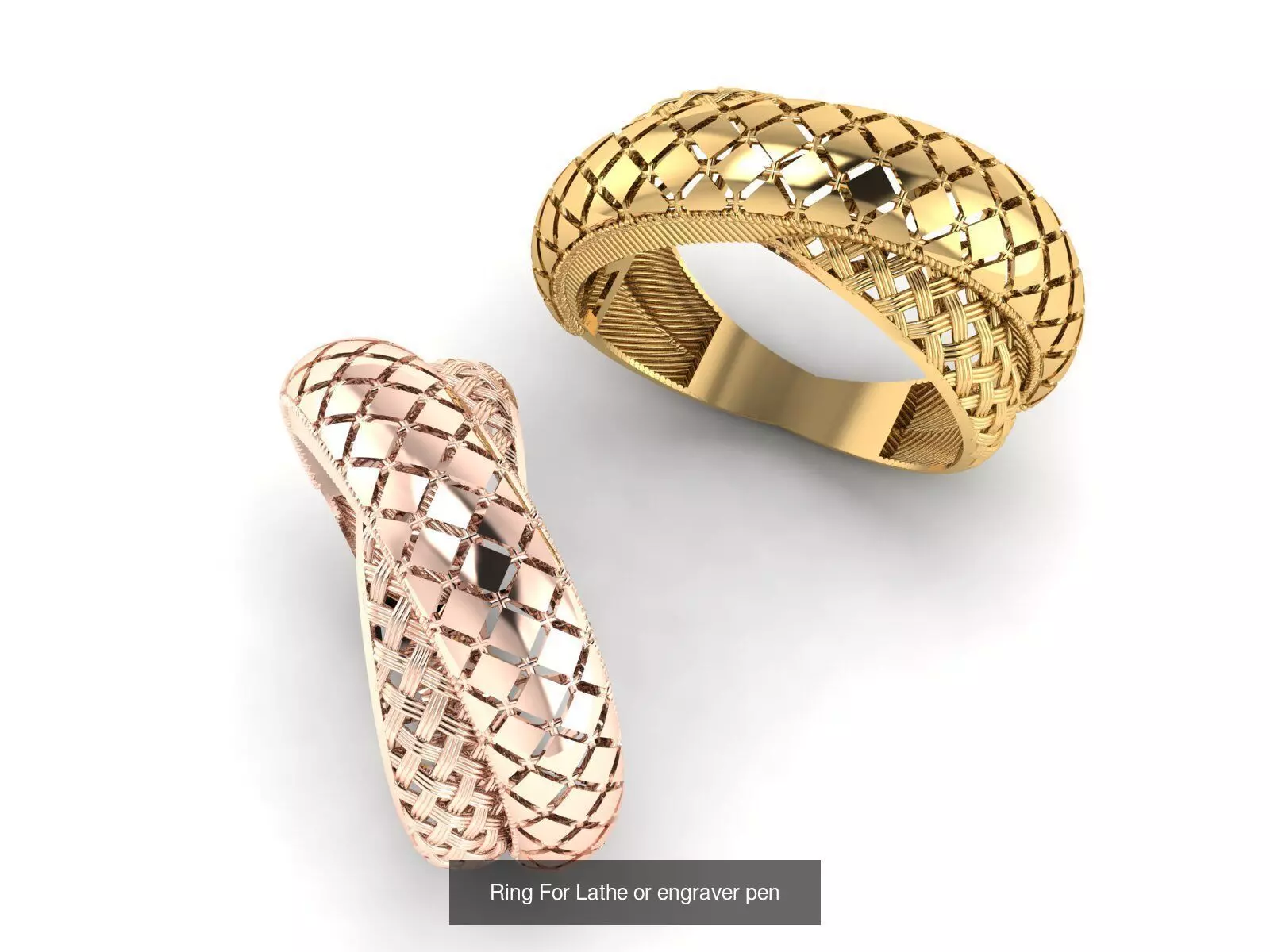 Engraving and turning pen ring 3D Model Collection_18