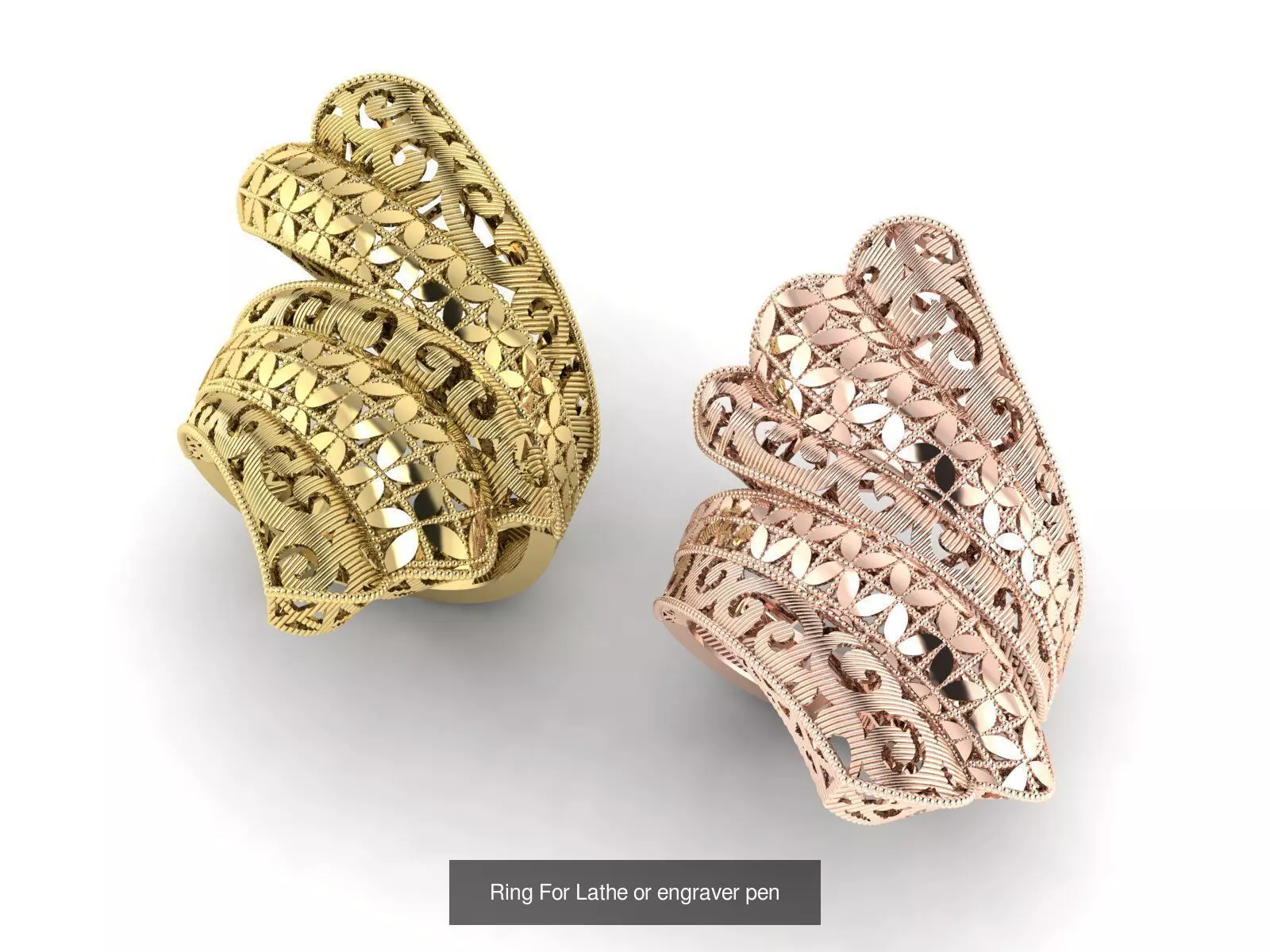 Engraving and turning pen ring 3D Model Collection_22