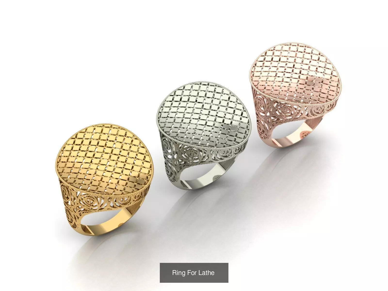 Engraving and turning pen ring 3D Model Collection_6