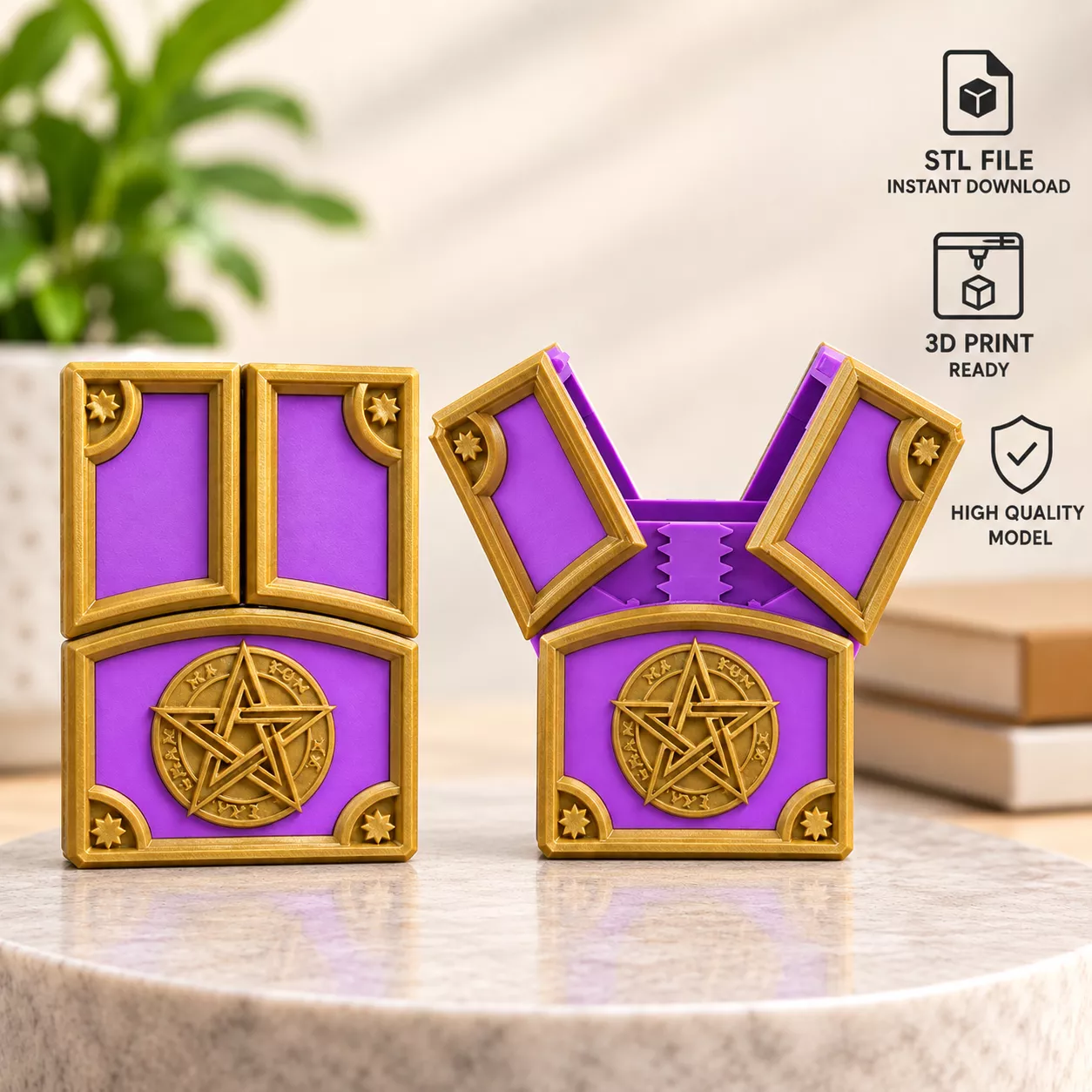 Tarot Card Storage Box - Oracle Deck Case 3D print model