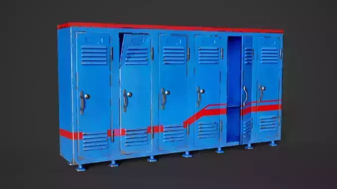 Stylized Damaged School Locker