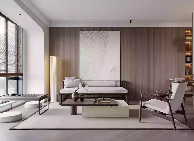 japanese living room dining room interior scenes 09