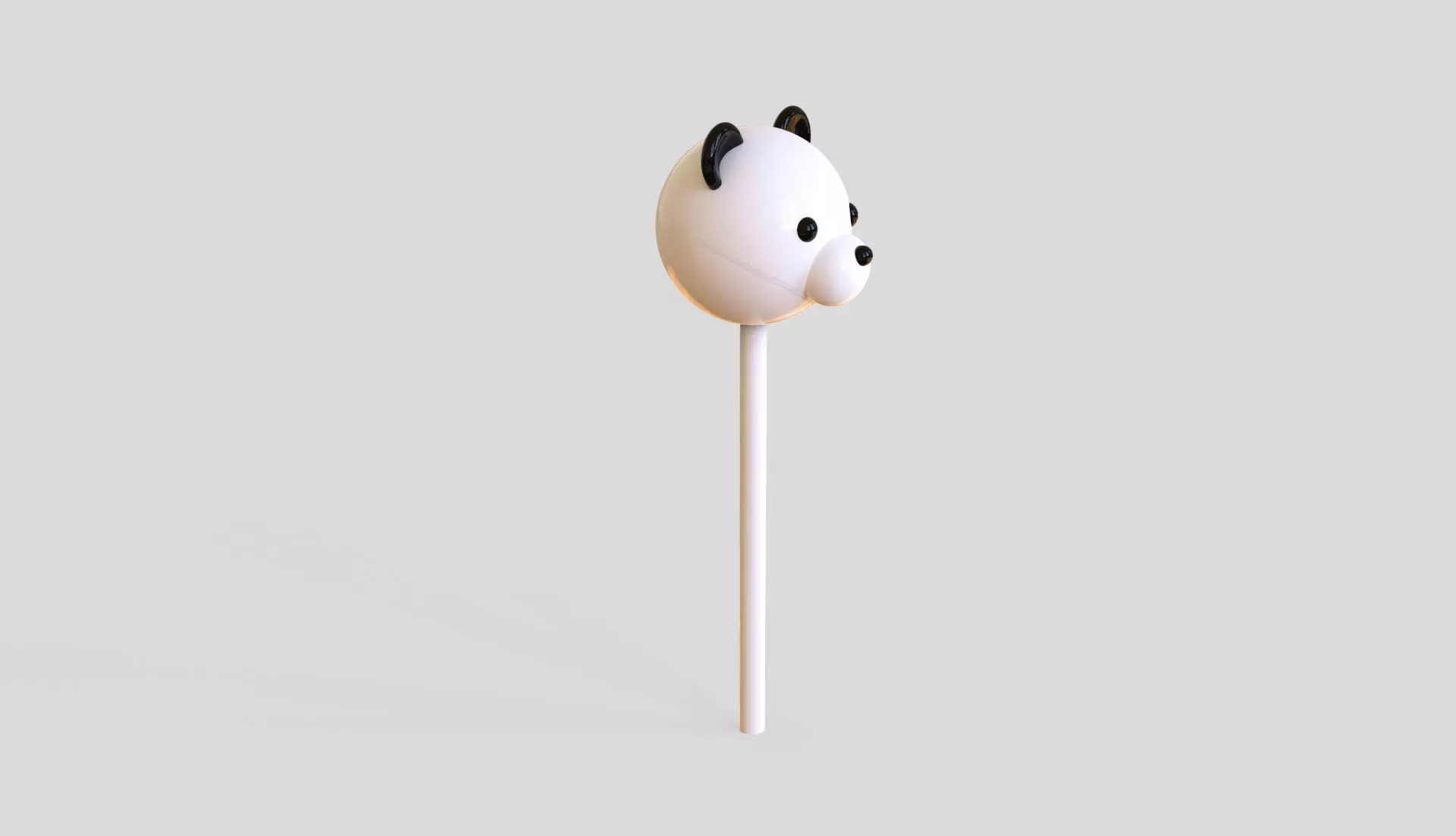 Panda Sweet Lollipops Low-poly 3D model_4
