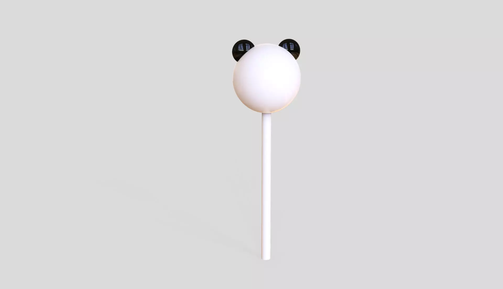 Panda Sweet Lollipops Low-poly 3D model_3
