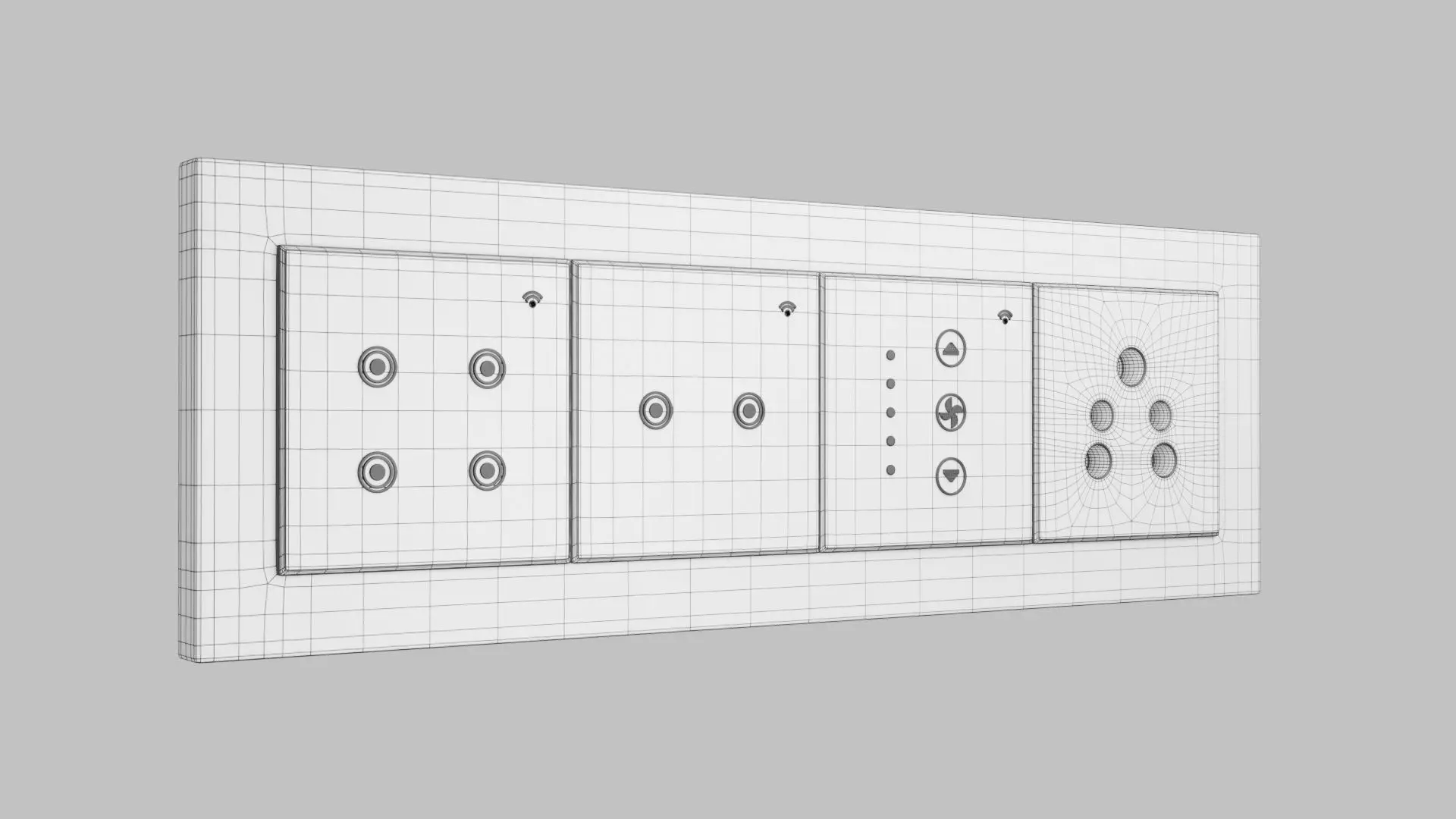 Eight Module Plate Design 3D print model_6