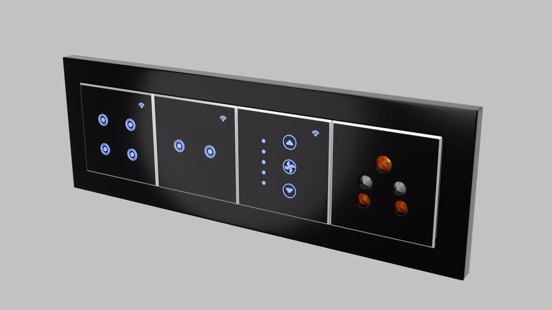 Eight Module Plate Design 3D print model_3