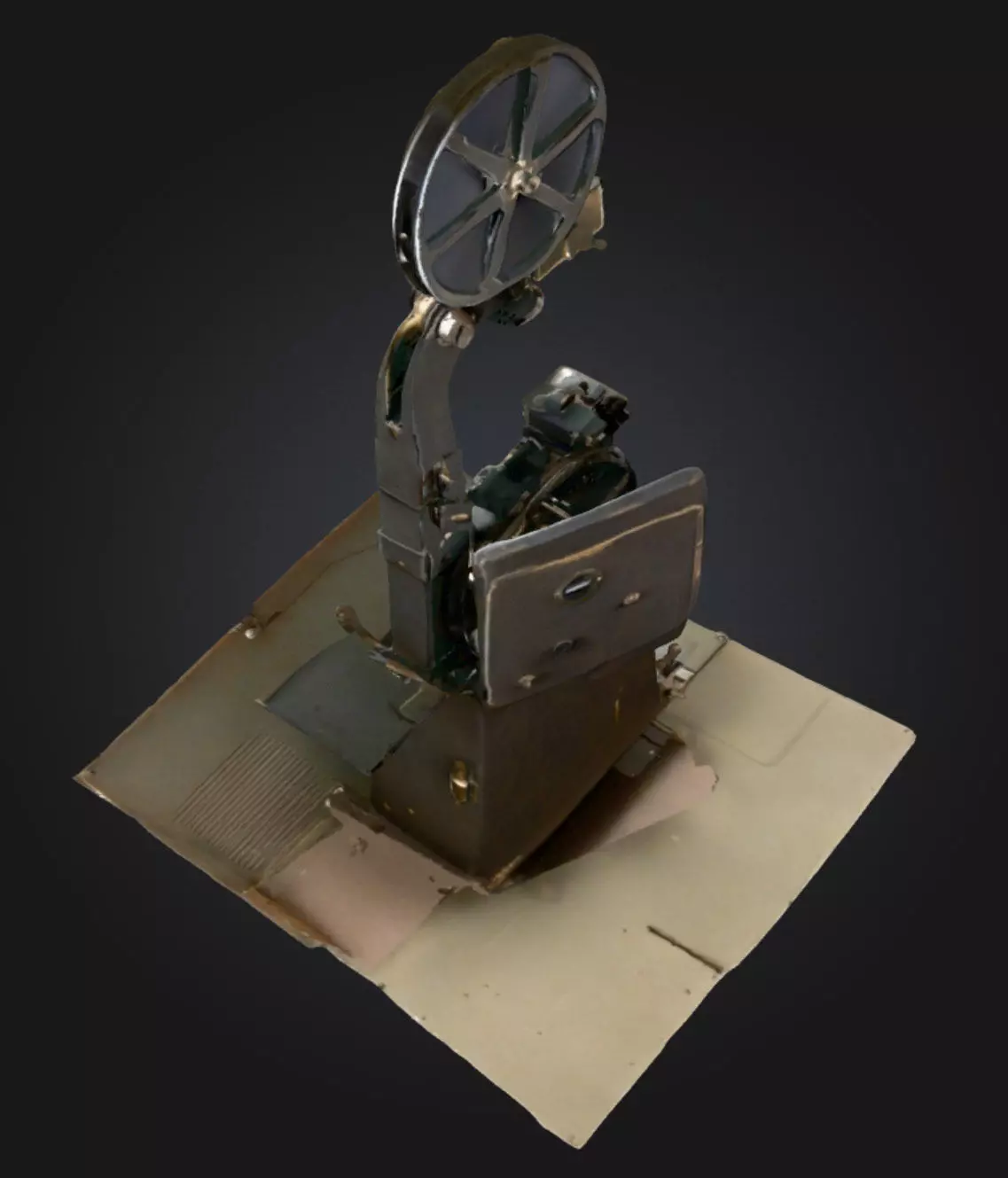 Industrial Midsaw Bandsaw 3D Model High Detail Realistic 3D model_9
