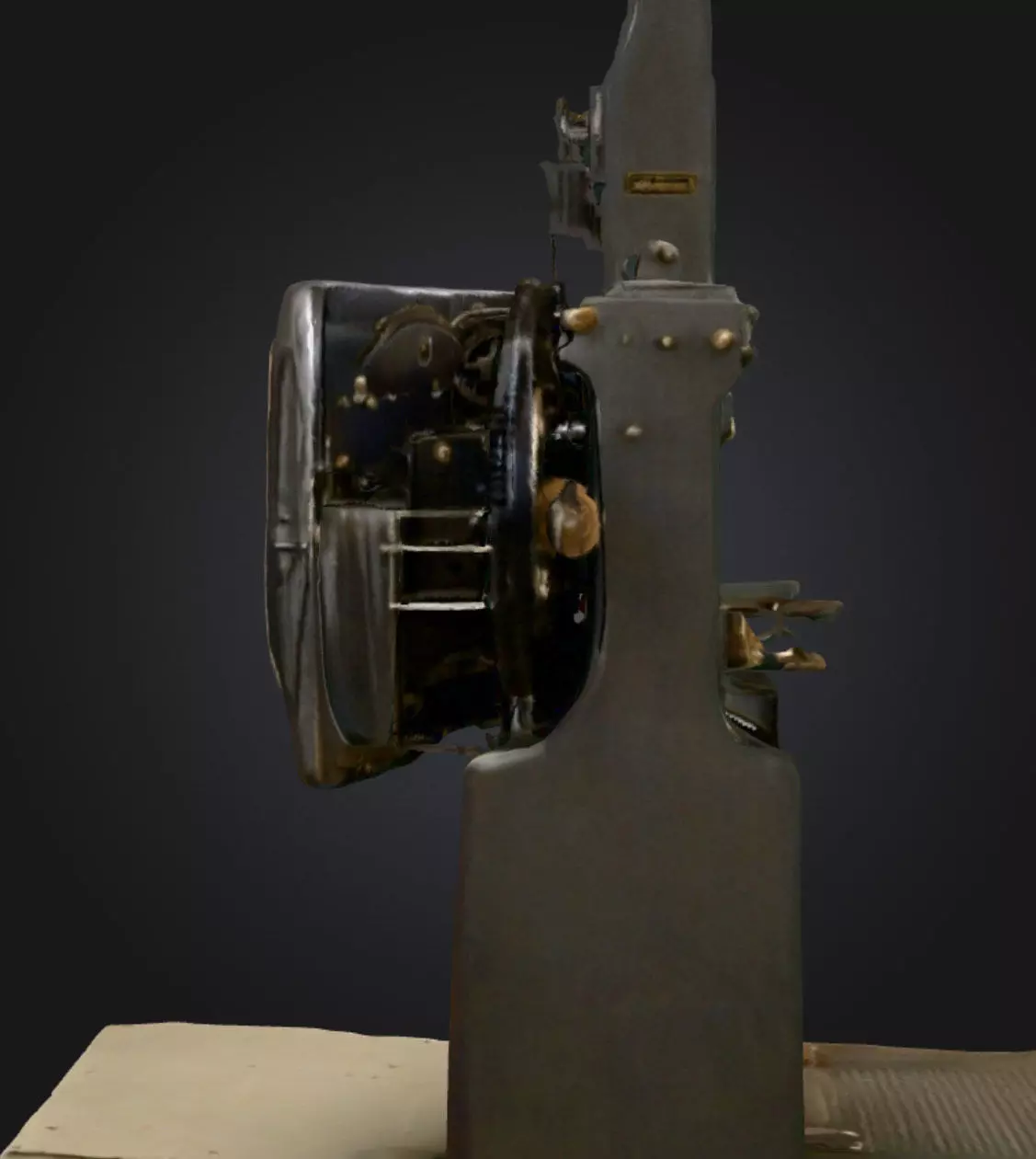 Industrial Midsaw Bandsaw 3D Model High Detail Realistic 3D model_13