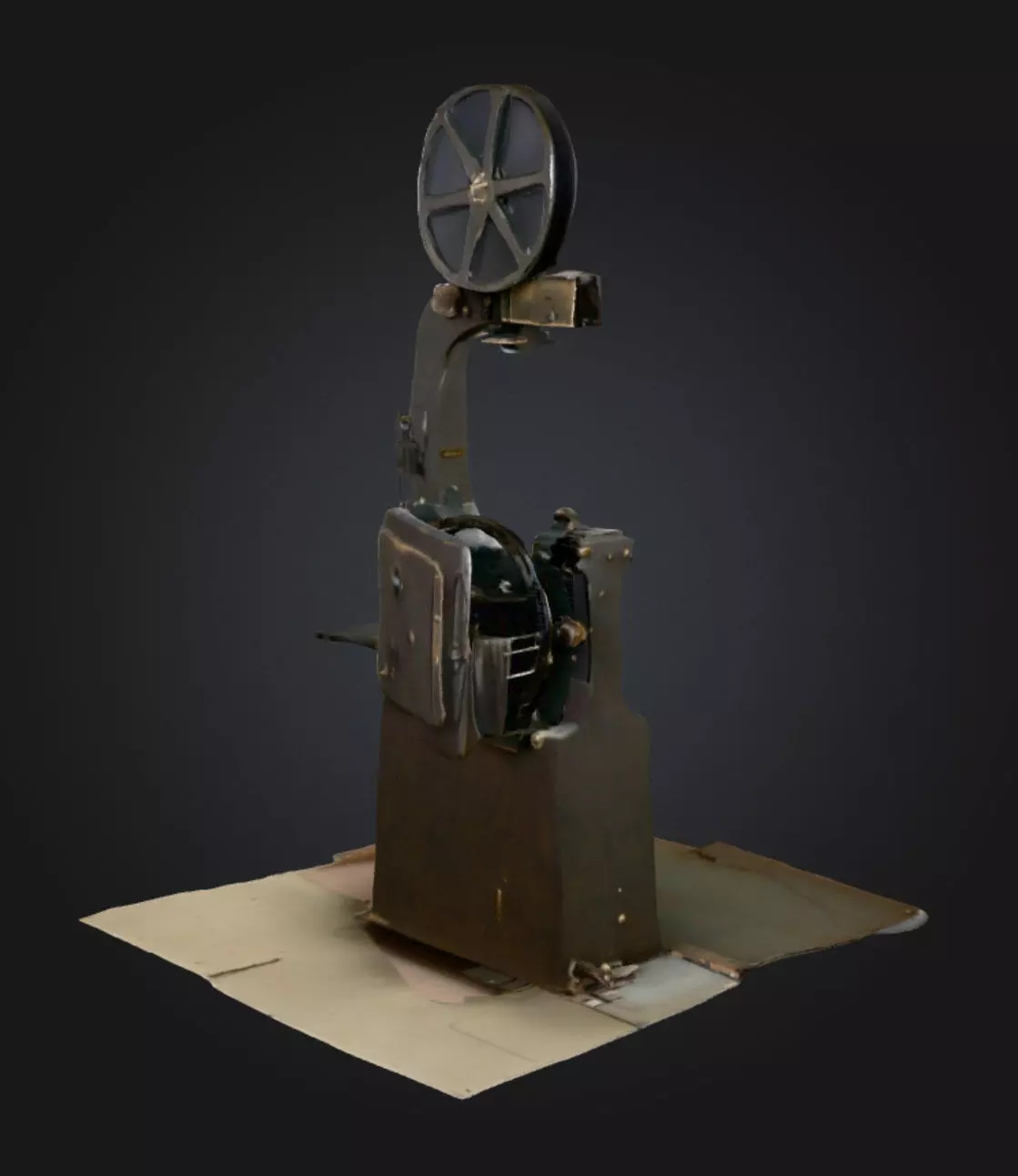 Industrial Midsaw Bandsaw 3D Model High Detail Realistic 3D model_0