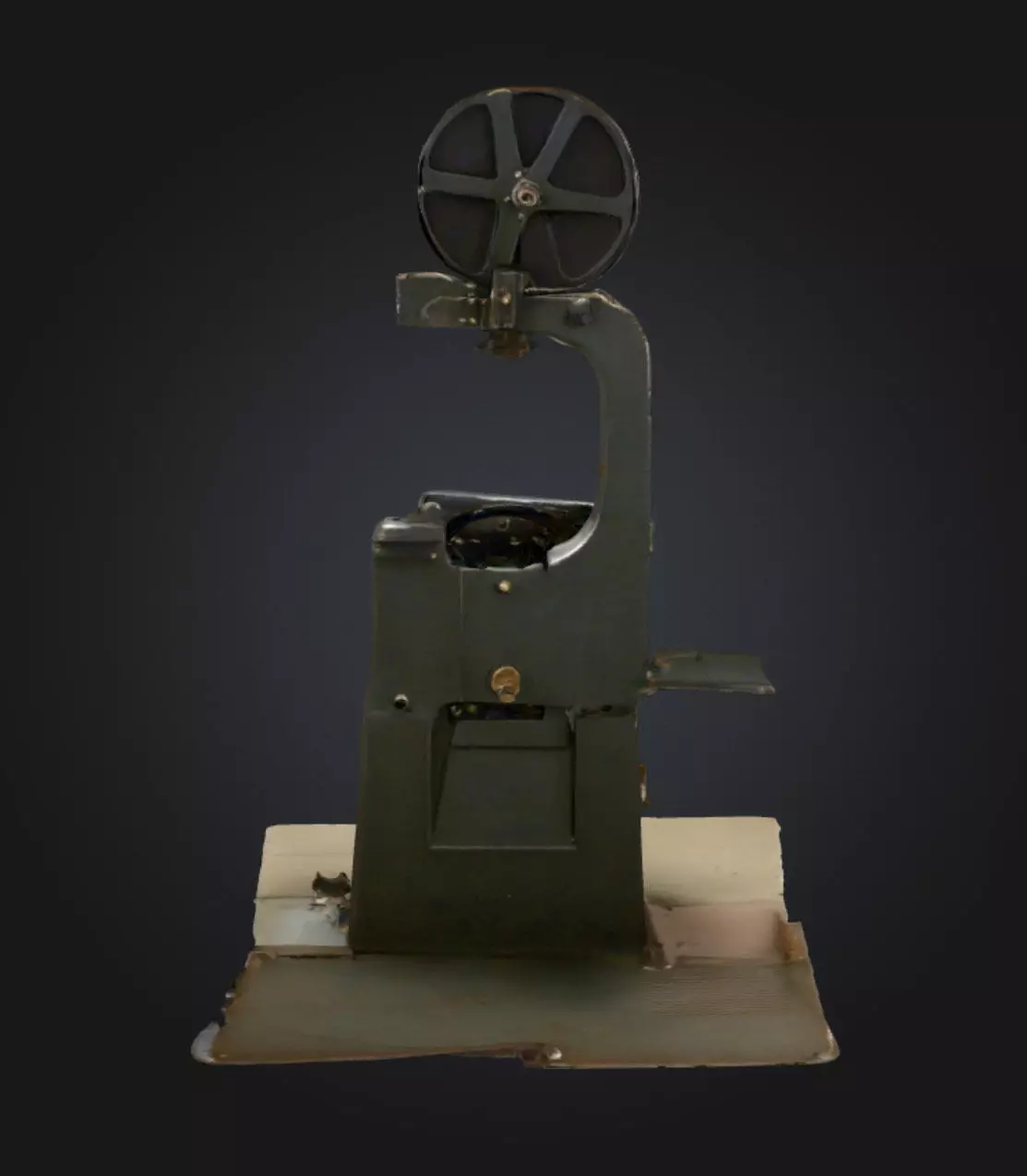 Industrial Midsaw Bandsaw 3D Model High Detail Realistic 3D model_2