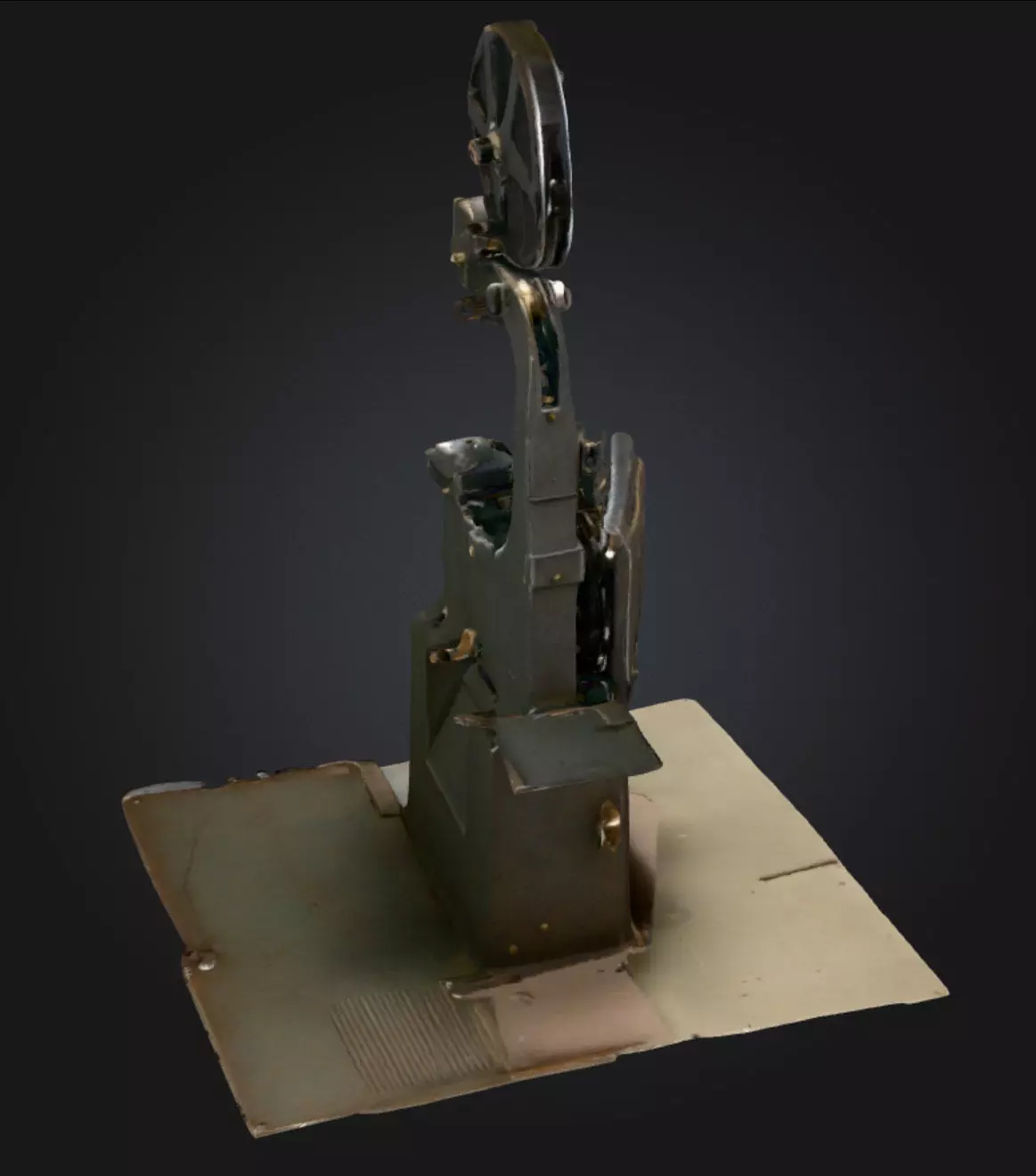 Industrial Midsaw Bandsaw 3D Model High Detail Realistic 3D model_3