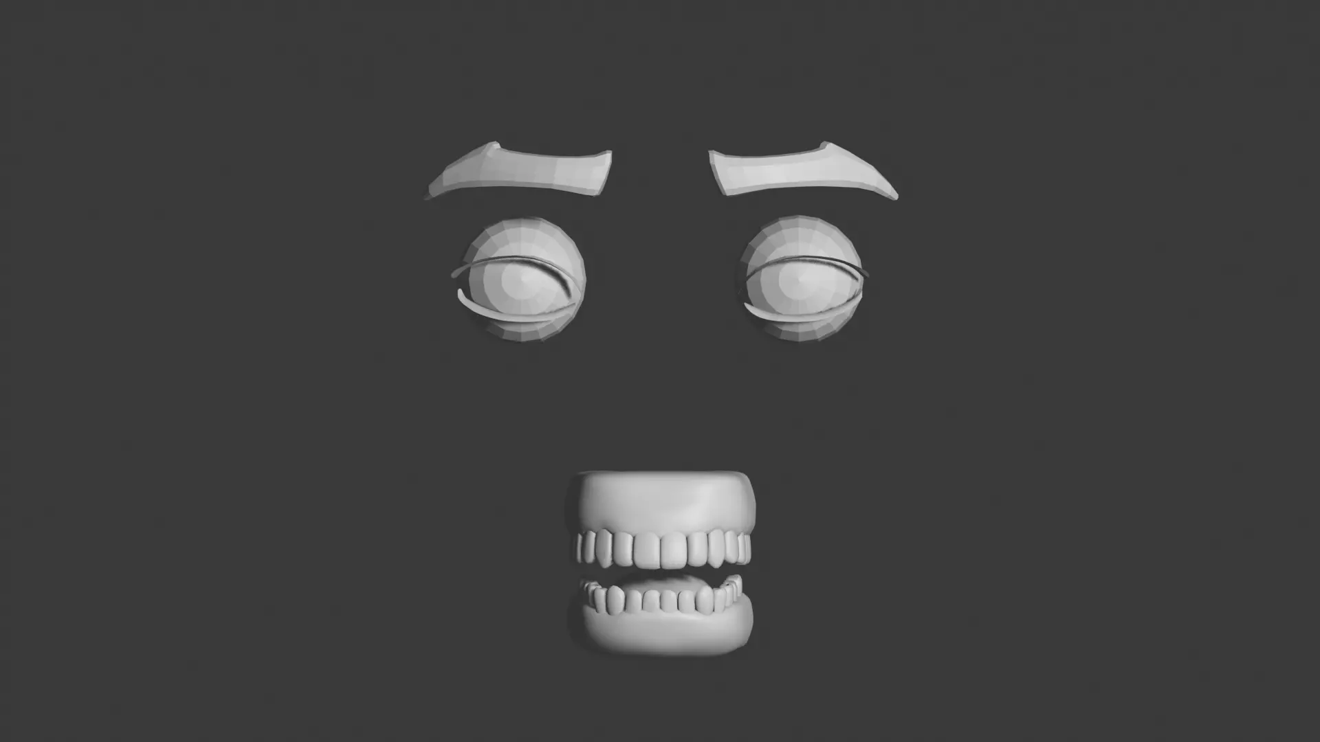 Stylized Male Base Mesh Low-poly 3D model_11