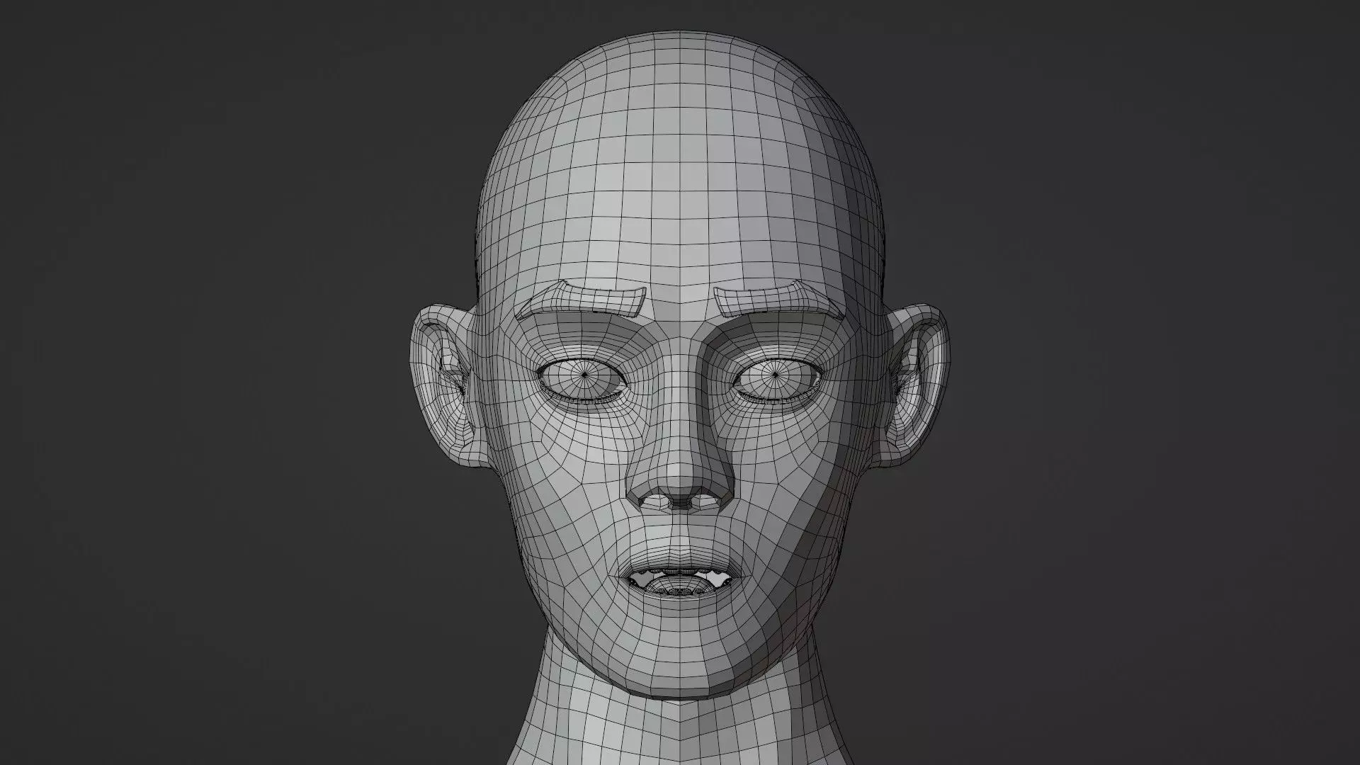 Stylized Male Base Mesh Low-poly 3D model_10