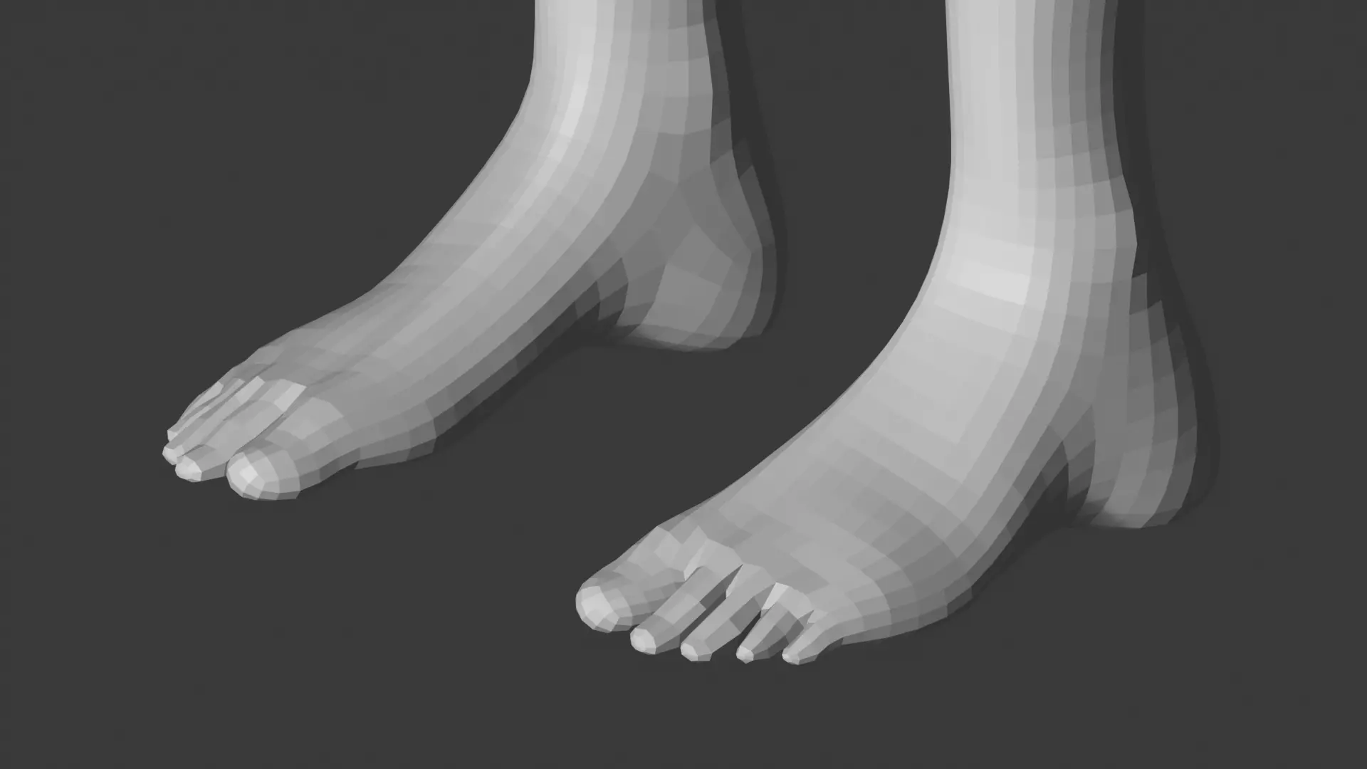 Stylized Male Base Mesh Low-poly 3D model_12