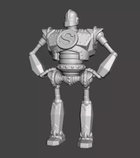 IRON GIANT MECH ROBOT MINIATURE MODEL FOR GAMES RPG DND 3D print model_3