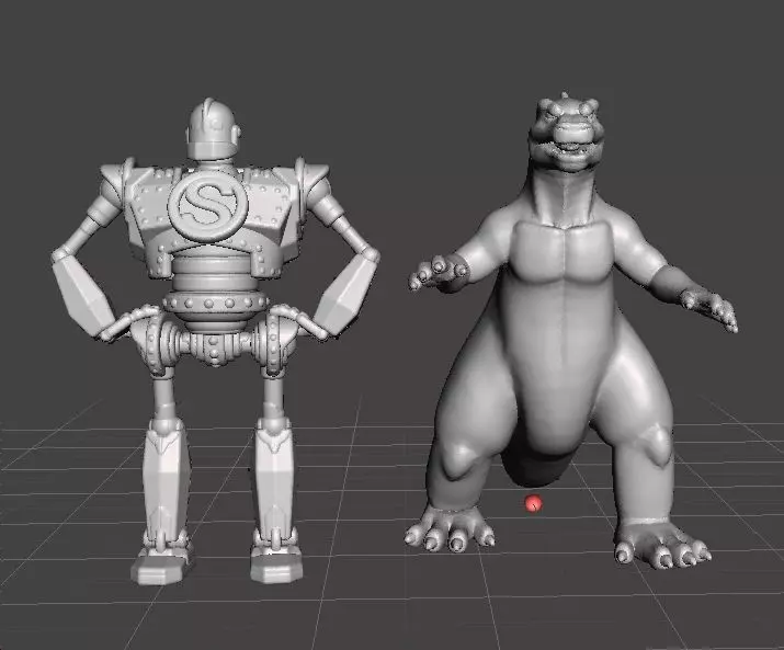 IRON GIANT MECH ROBOT MINIATURE MODEL FOR GAMES RPG DND 3D print model_1