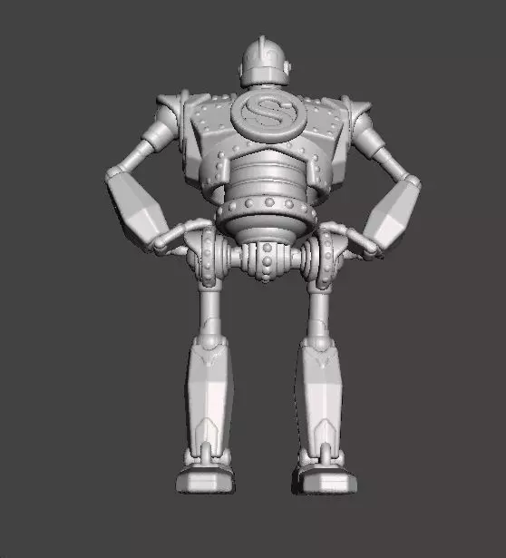 IRON GIANT MECH ROBOT MINIATURE MODEL FOR GAMES RPG DND 3D print model_9