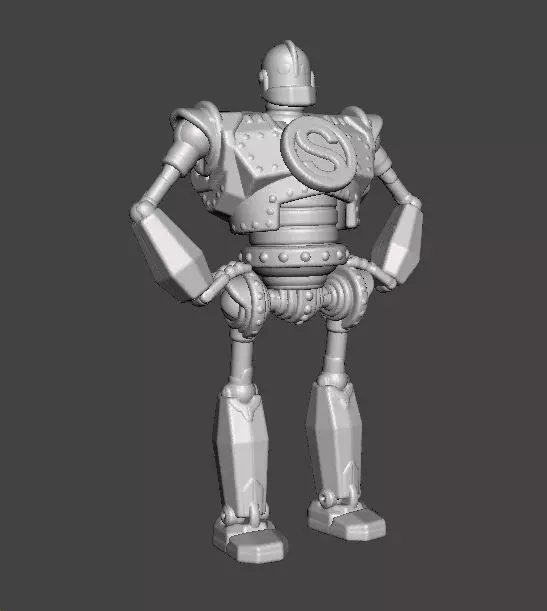 IRON GIANT MECH ROBOT MINIATURE MODEL FOR GAMES RPG DND 3D print model_2