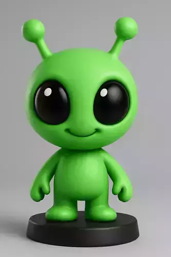 Kawaii Alien 3d Model 3D print model