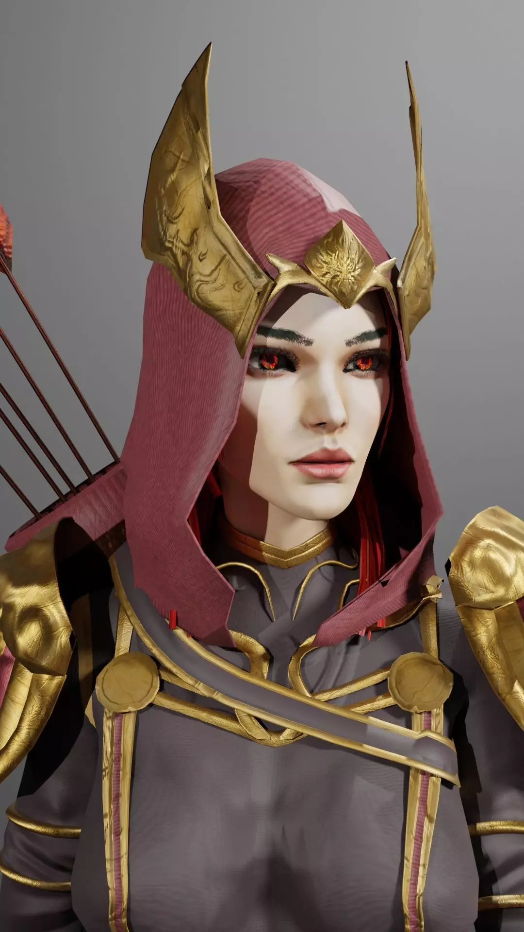 Flame Ranger Rigged Stylized Character Game Ready for Unity Low-poly 3D model_2