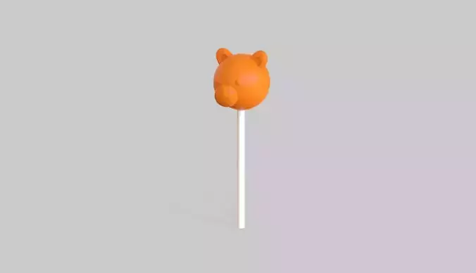 Tiger Sweet Lollipops Low-poly 3D model