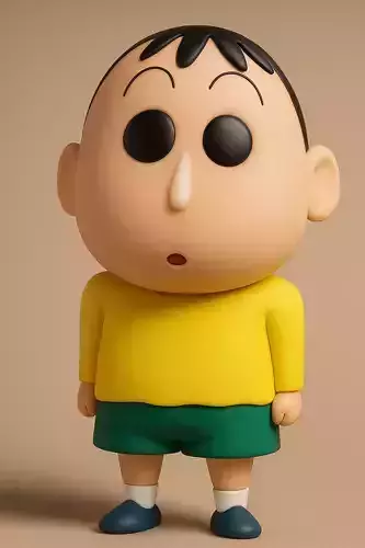 Bo-chan from Shinchan 3d Model 3D print model