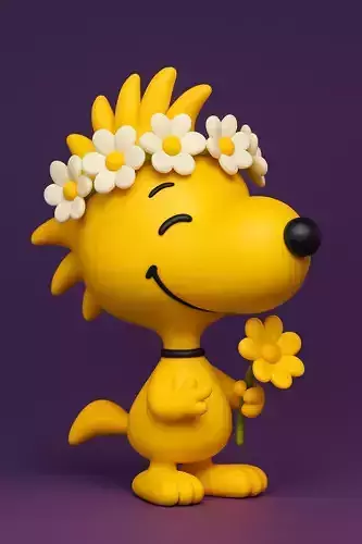 Woodstocks Peanuts Summer Vibe 3D print model
