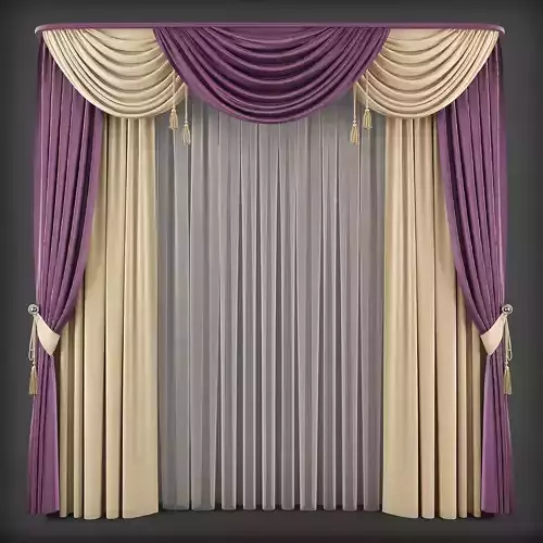 Curtain 3D model 206