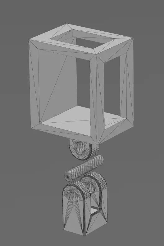 Y letter varsity font 12x10x10mm enamel bail link 3D print model_14