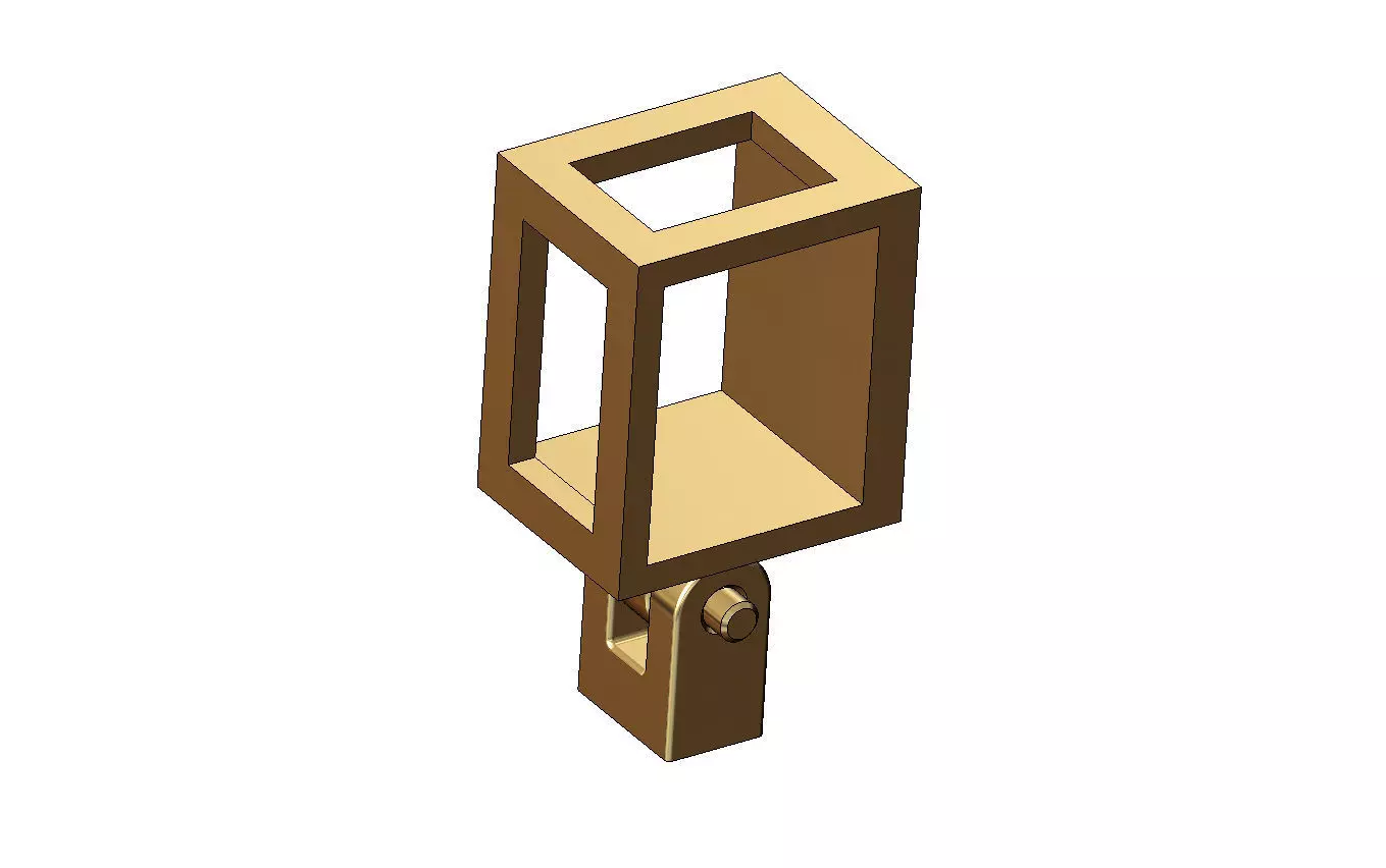 Y letter varsity font 12x10x10mm enamel bail link 3D print model_4