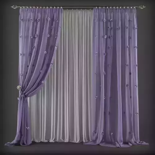 Curtain 3D model 205