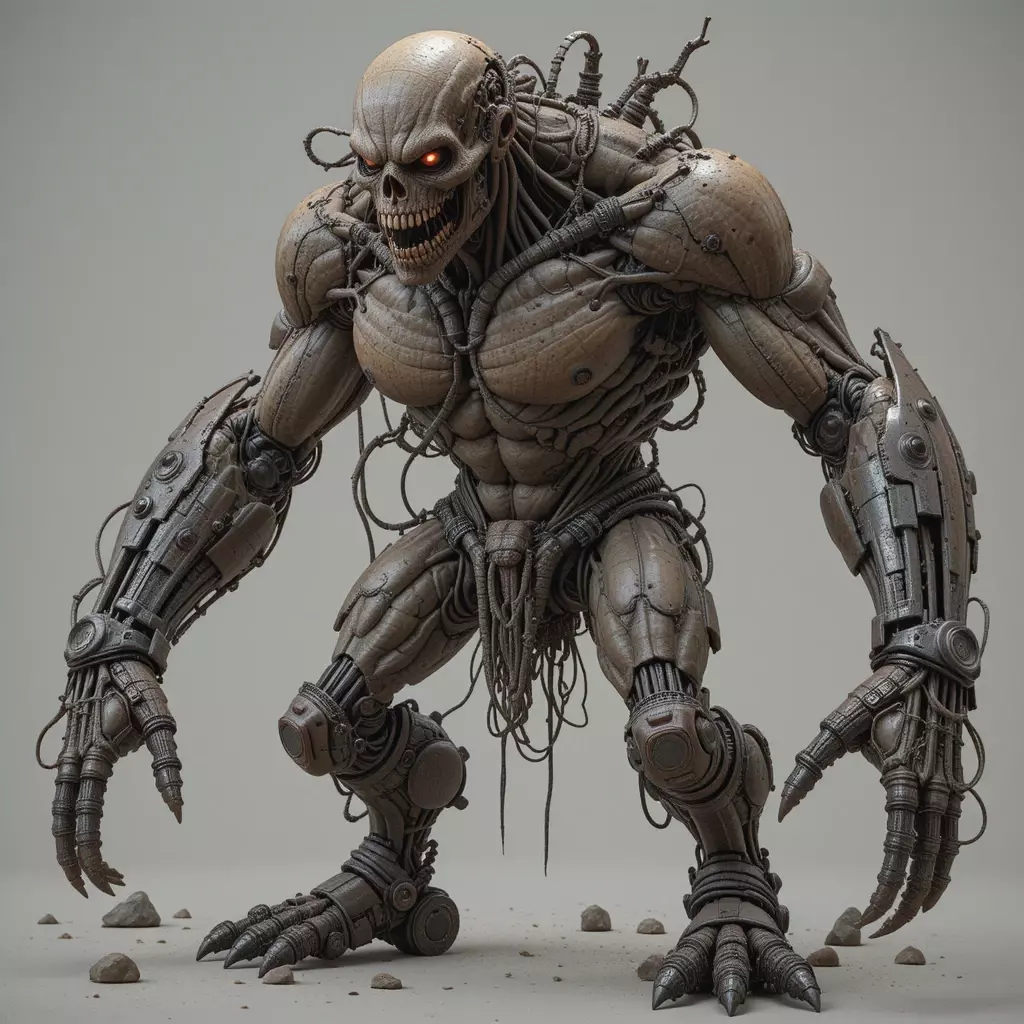 Post-apocalyptic mutant boss 3D model_0