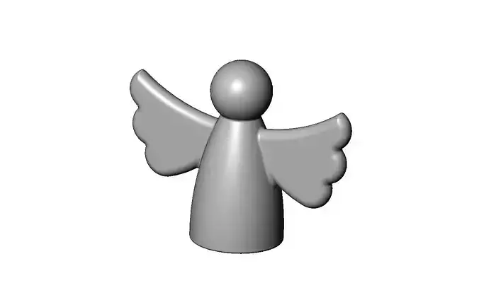 Guardian angel winged peg doll decor sculpture