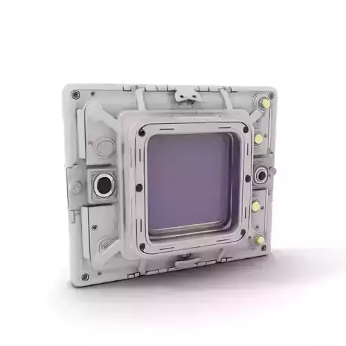 Futuristic Wall Interface model pack with Industrial Design Low-poly 3D model