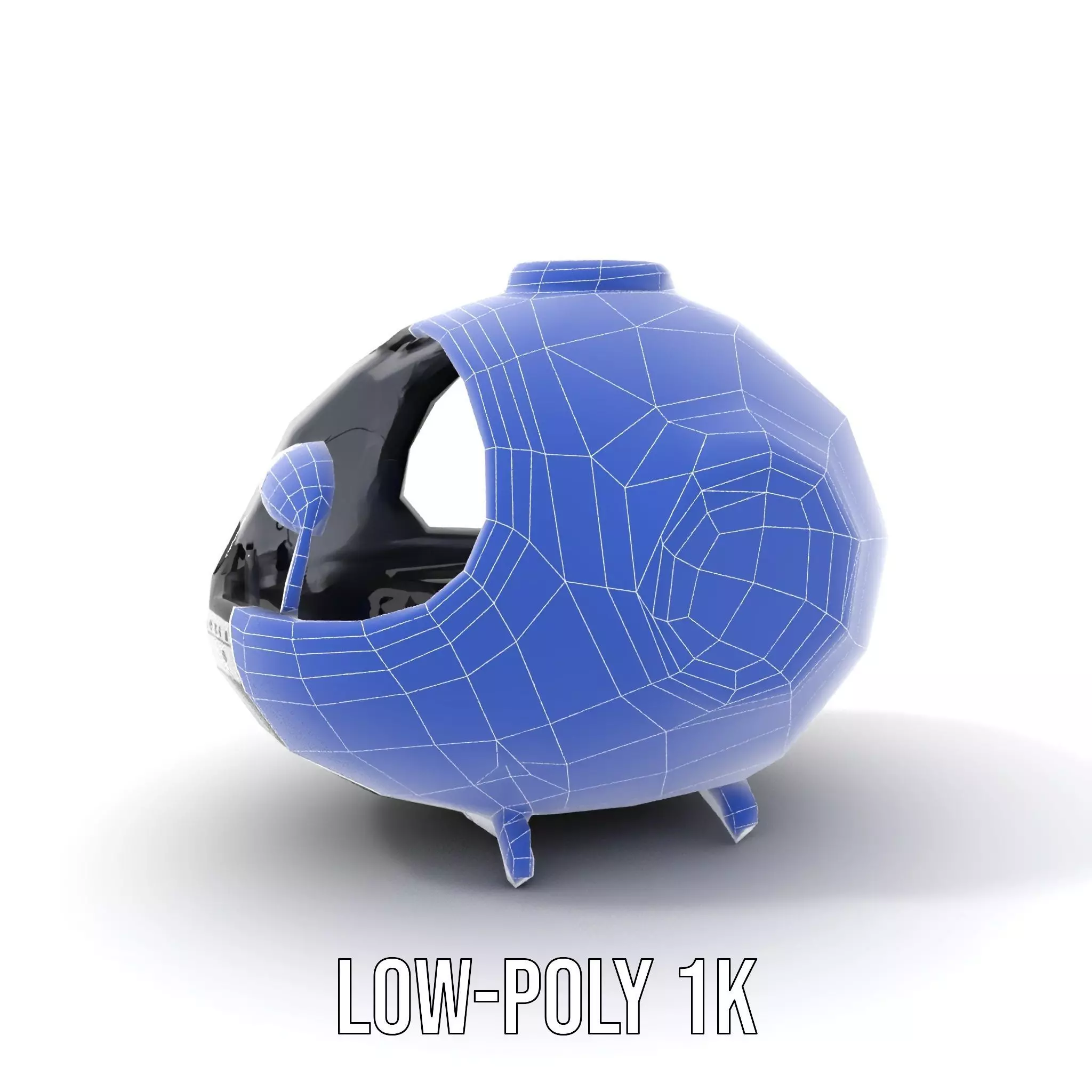 Futuristic Pod Vehicle Model Pack Low-poly 3D model_19