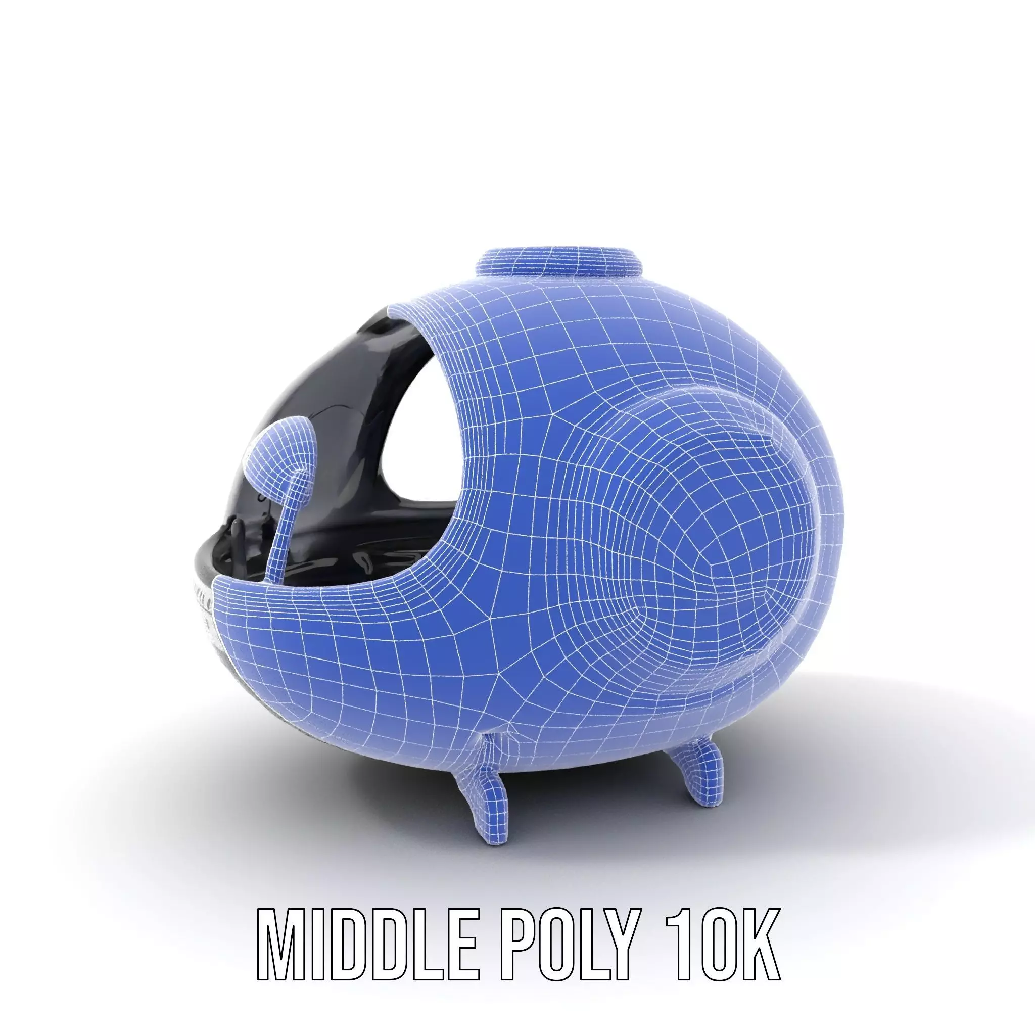 Futuristic Pod Vehicle Model Pack Low-poly 3D model_21