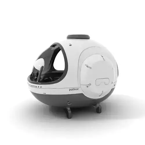 Futuristic Pod Vehicle Model Pack Low-poly 3D model