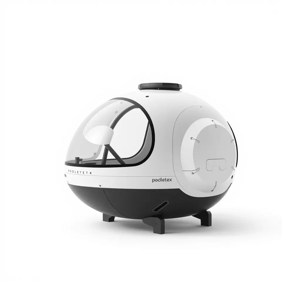 Futuristic Pod Vehicle Model Pack Low-poly 3D model_2