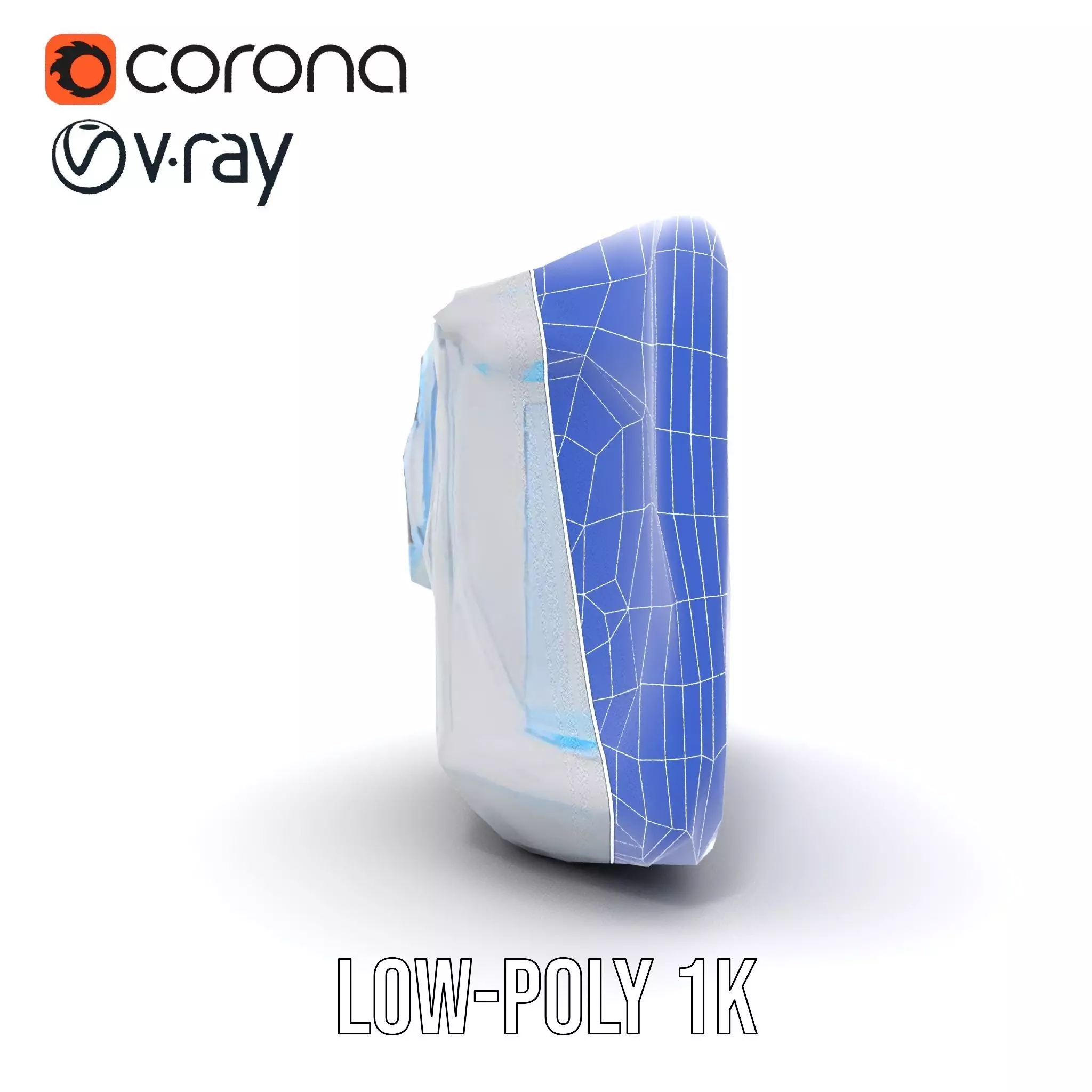 Futuristic Control Panel Model Pack with LED Display Low-poly 3D model_31