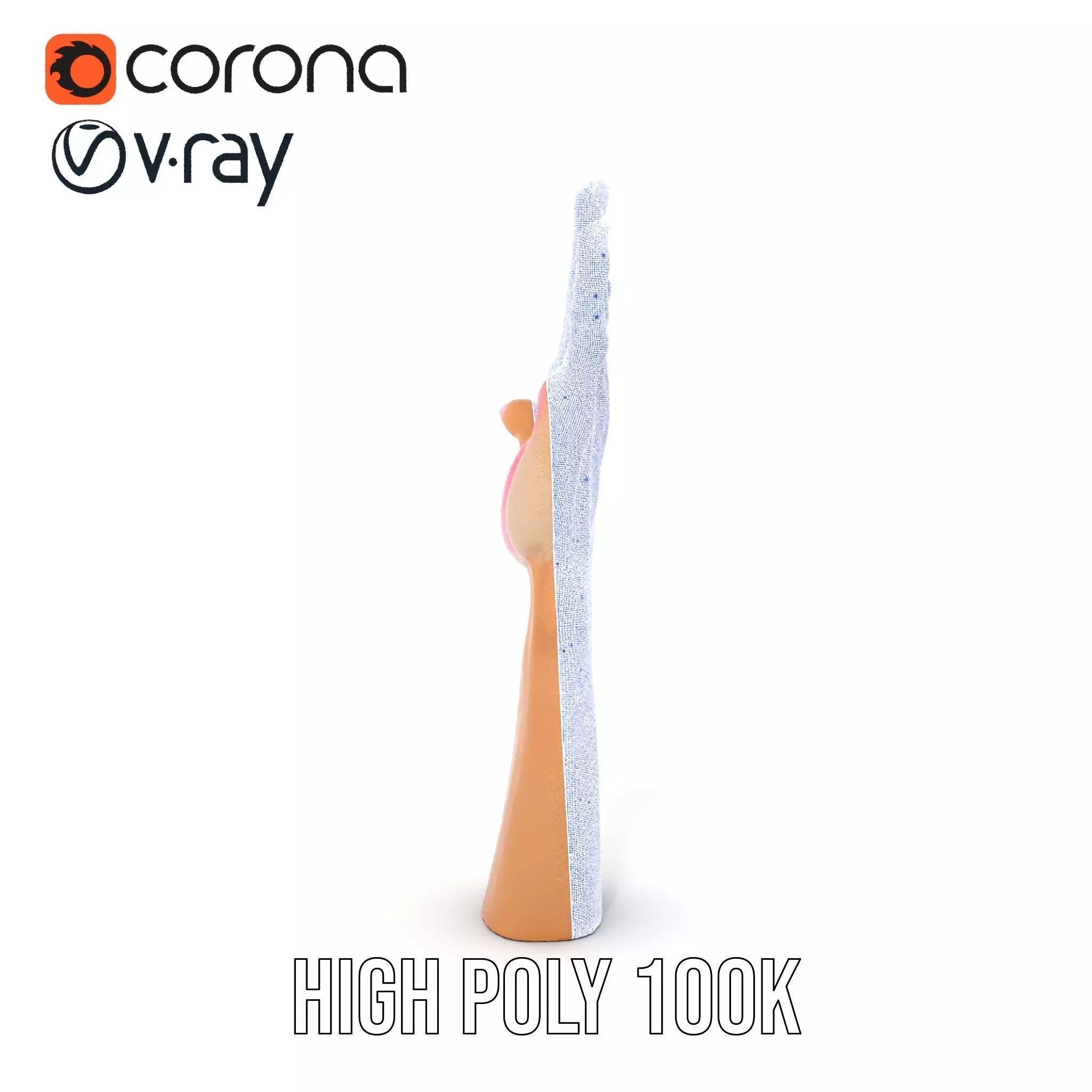 Realistic Hand Model Pack with Textured Skin Low-poly 3D model_35